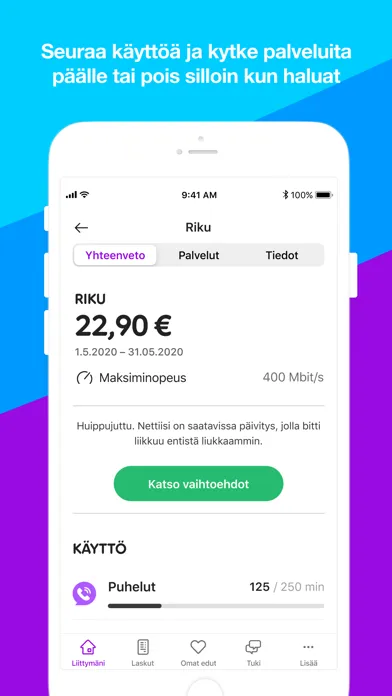 Tangkapan skrin Minun Telia