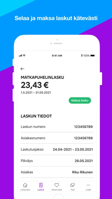 Tangkapan skrin Minun Telia
