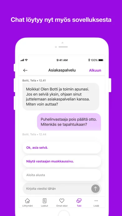 Tangkapan skrin Minun Telia