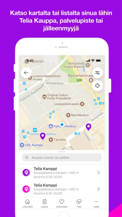 Tangkapan skrin Minun Telia