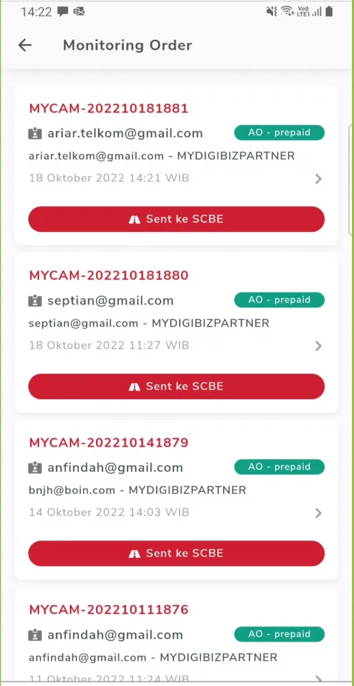Zrzuty ekranu myIndibiz partner