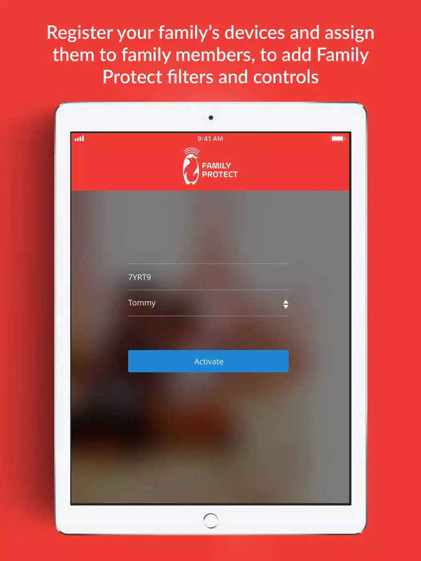 Tangkapan skrin Family Protect Child iPad 