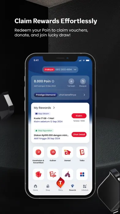 Zrzuty ekranu MyTelkomsel