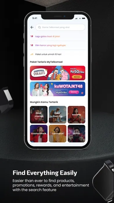 Zrzuty ekranu MyTelkomsel