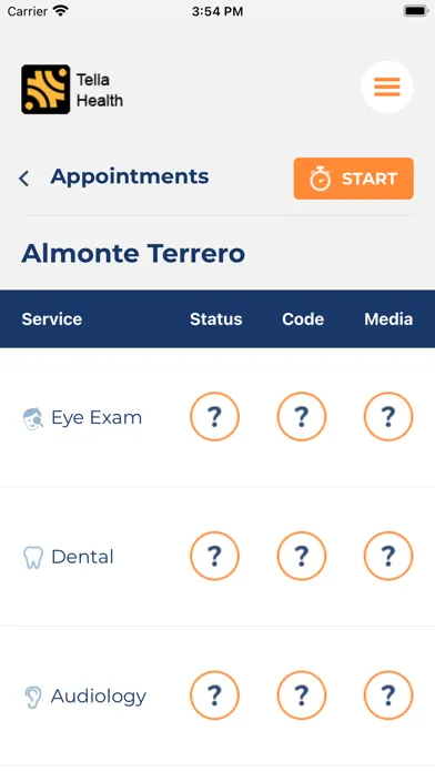 Capturas de pantalla de Tella Health Mobile