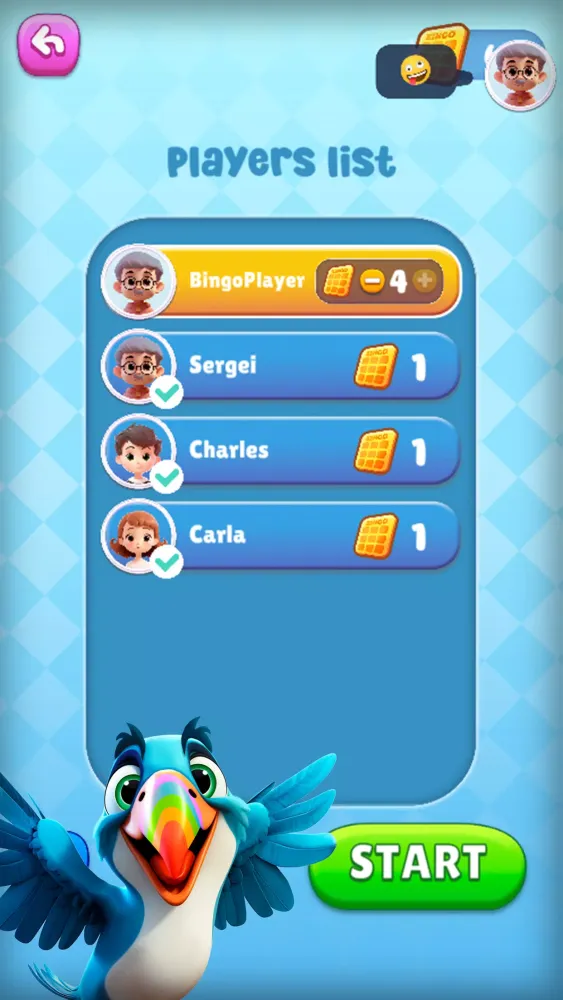 Ảnh chụp màn hình của Bingo