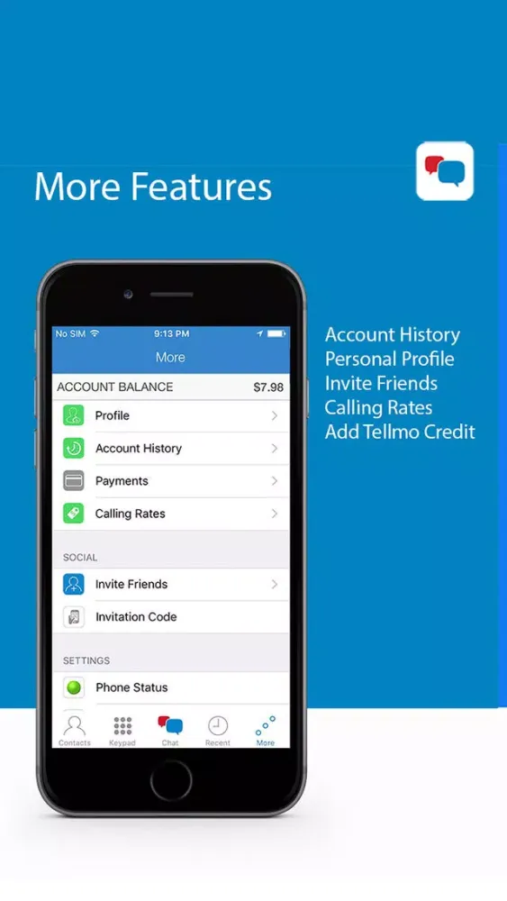 تصاویر Tellmo - Cheap International Voice Calls