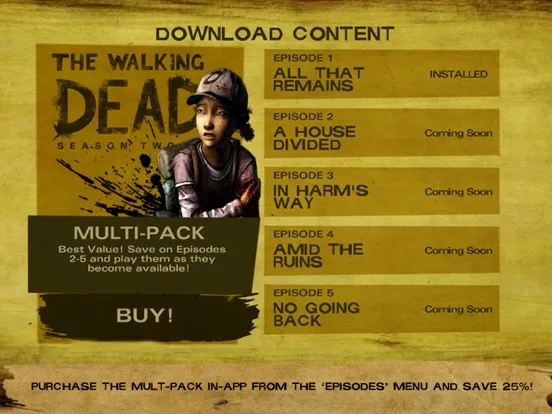 Screenshot di The Walking Dead: Season 2 iPad 