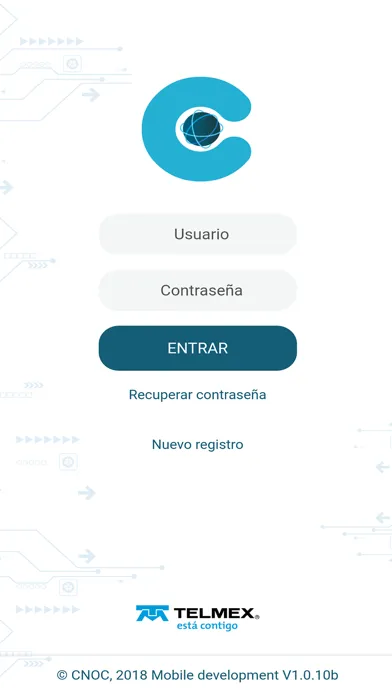 Captures d'écran de CNOC APP TELMEX