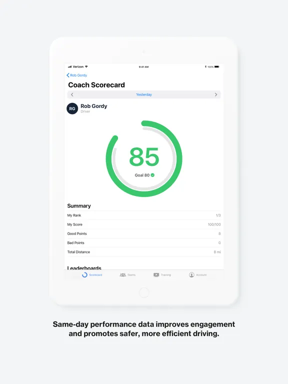 Скриншоты Coach by Verizon Connect iPad 