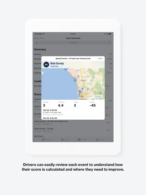 Скриншоты Coach by Verizon Connect iPad 