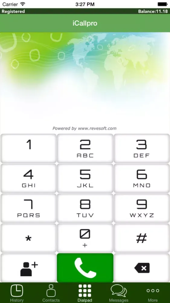 Ảnh chụp màn hình của iCall Pro