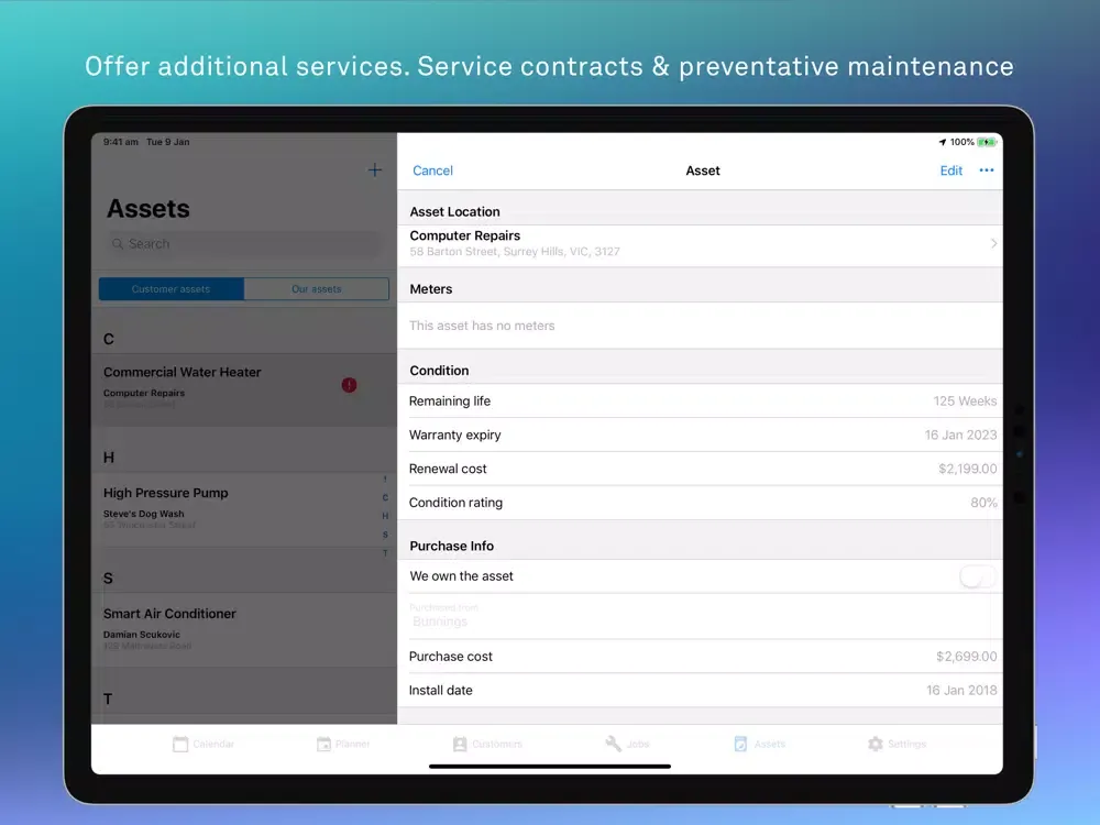 Telstra Trades Assist iPad  स्क्रीनशॉट