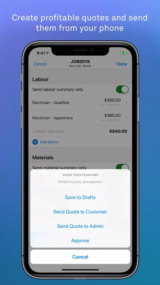 Telstra Trades Assist स्क्रीनशॉट