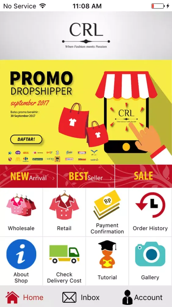 Ảnh chụp màn hình của CRL Fashion