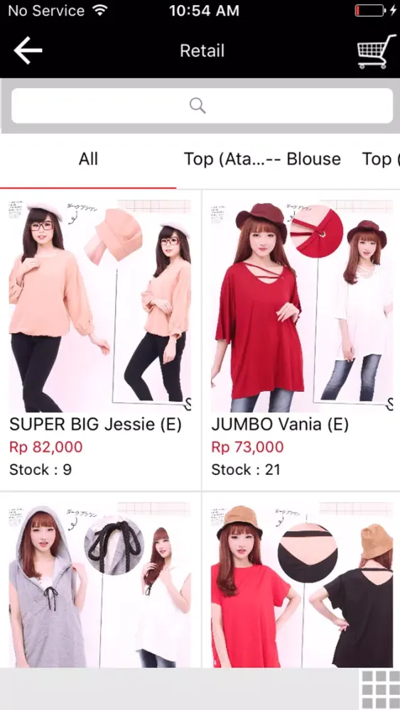 Ảnh chụp màn hình của CRL Fashion