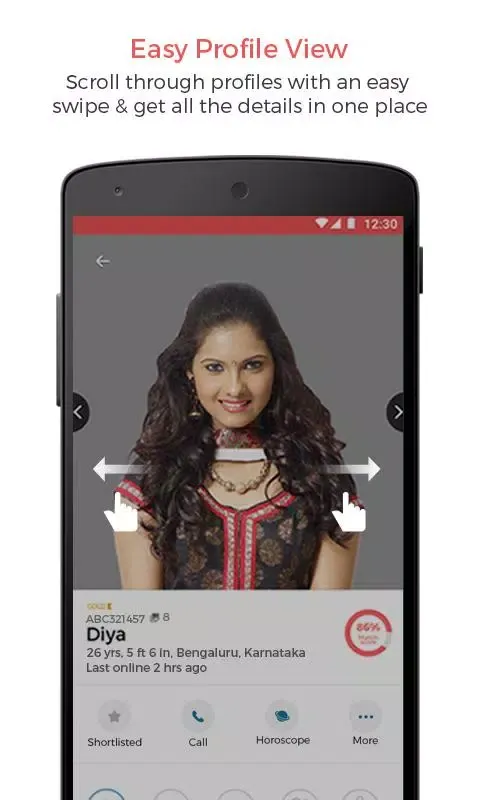 Capturas de tela do Telugu Brahmin Matrimony App