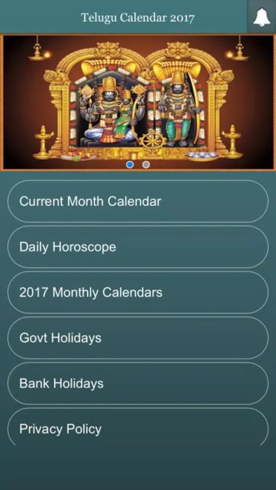 Zrzuty ekranu Telugu Calendar 2017 with Horoscope