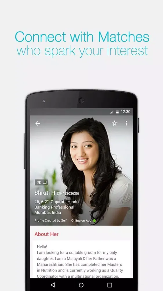 Capturas de pantalla de Telugu Matrimony by Shaadi.com
