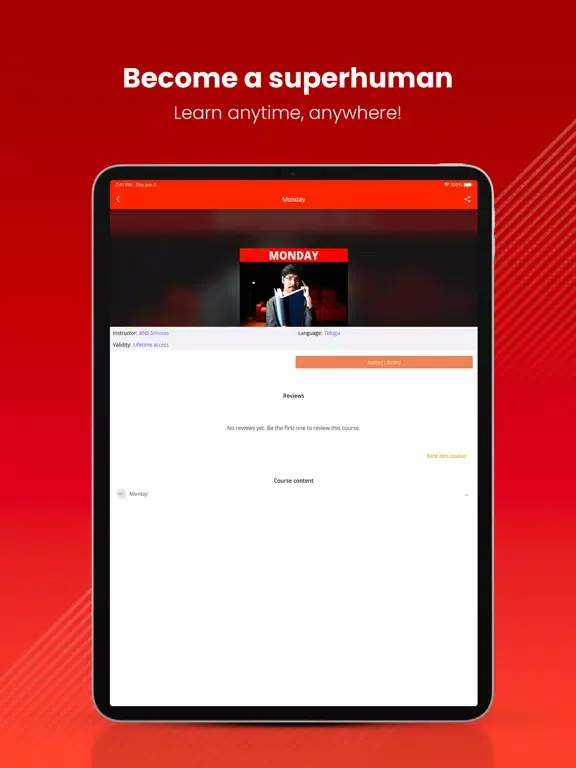 Ảnh chụp màn hình của Telugu Superhumans iPad 
