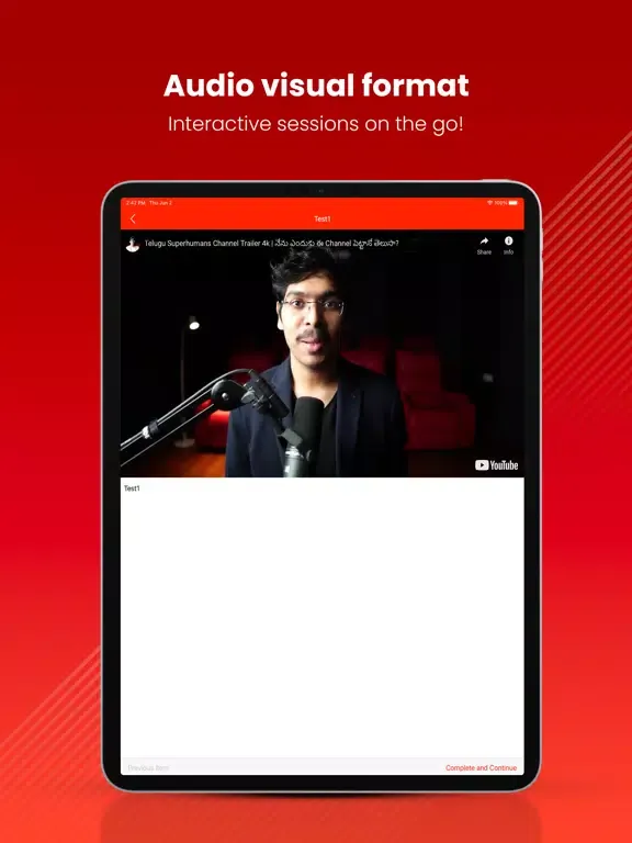 Ảnh chụp màn hình của Telugu Superhumans iPad 