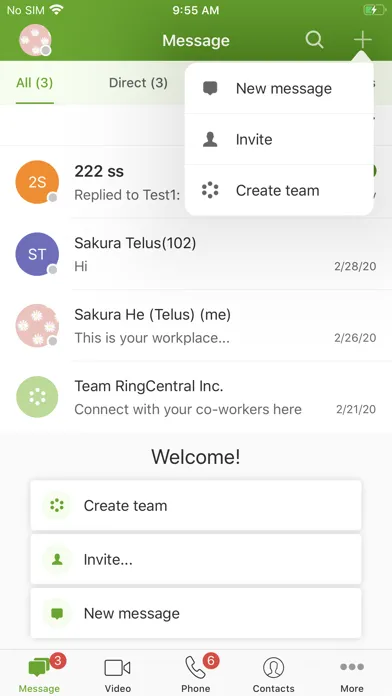 Tangkapan skrin TELUS Business Connect™