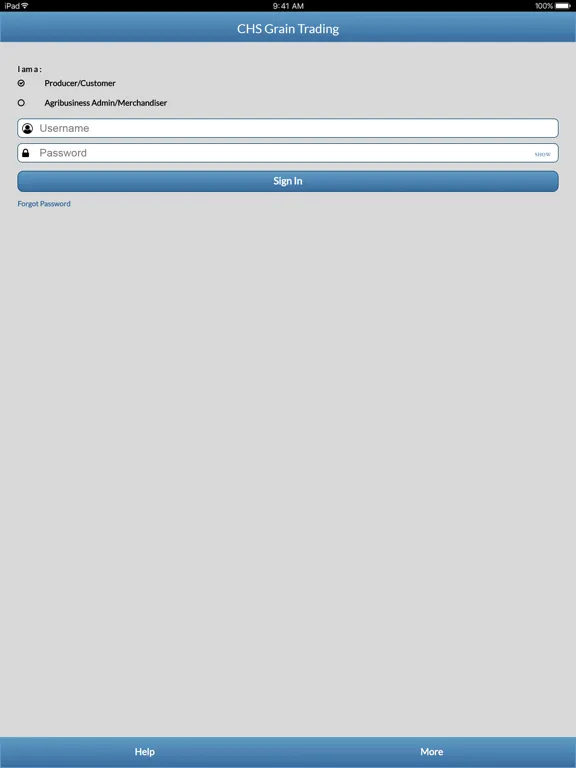 CHS - Grain Trading iPad Screenshots