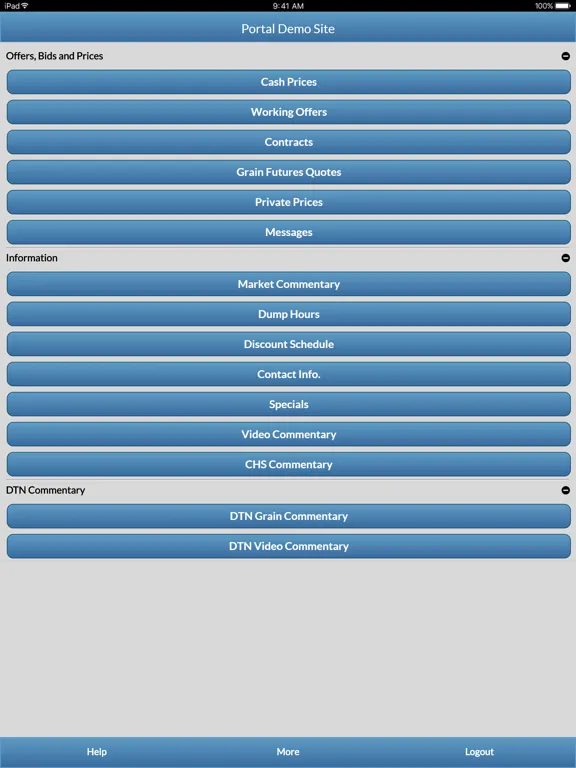 CHS - Grain Trading iPad Screenshots