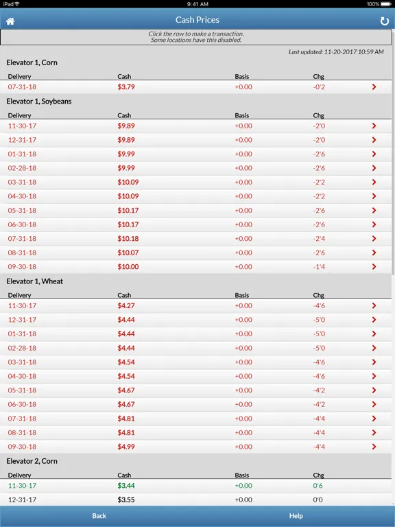 CHS - Grain Trading iPad Screenshots