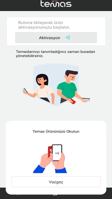 Temas - Digital Business Card Screenshots