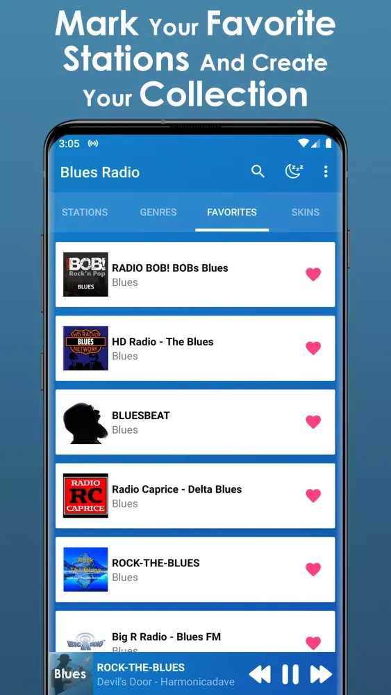 Capturas de pantalla de Blues Music App