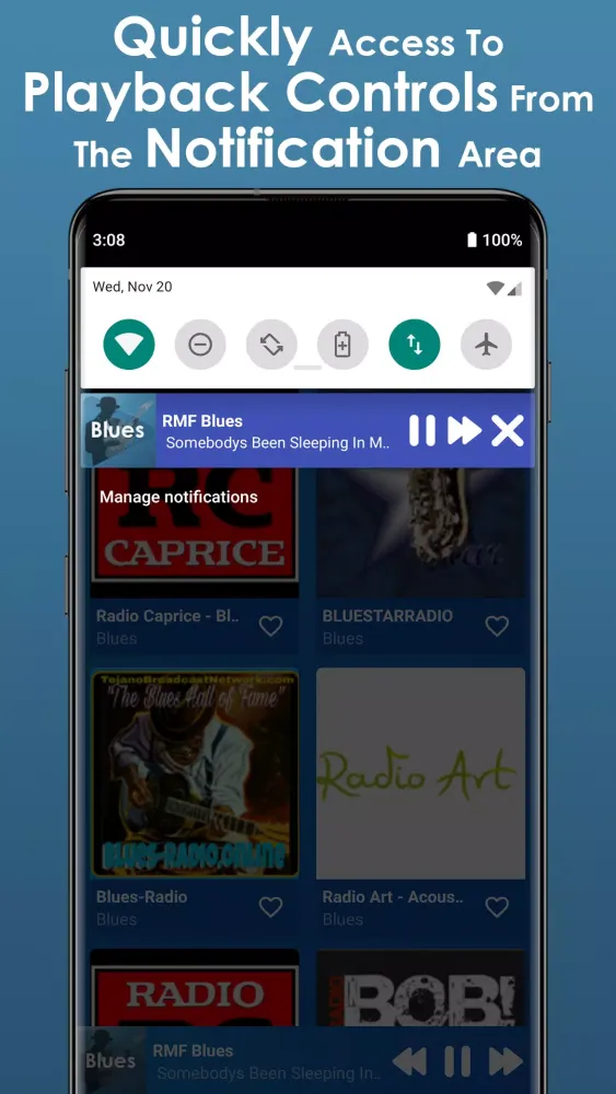 Capturas de pantalla de Blues Music App
