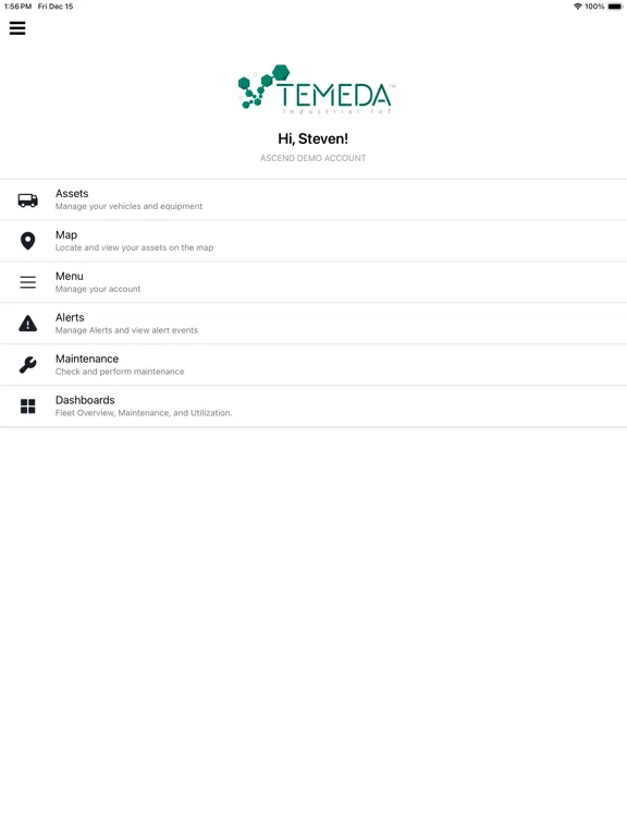 Temeda iPad  स्क्रीनशॉट