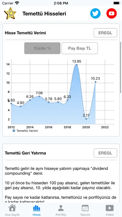 Temettü Hisseleri Screenshots