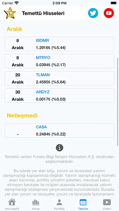 Temettü Hisseleri Screenshots
