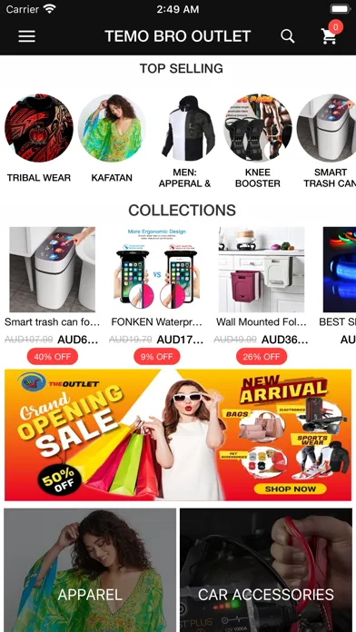 Screenshot di TEMO BRO OUTLET