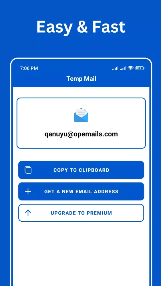 Temp Mail Screenshots
