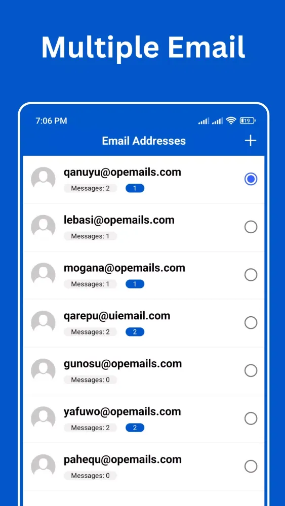 Temp Mail Screenshots