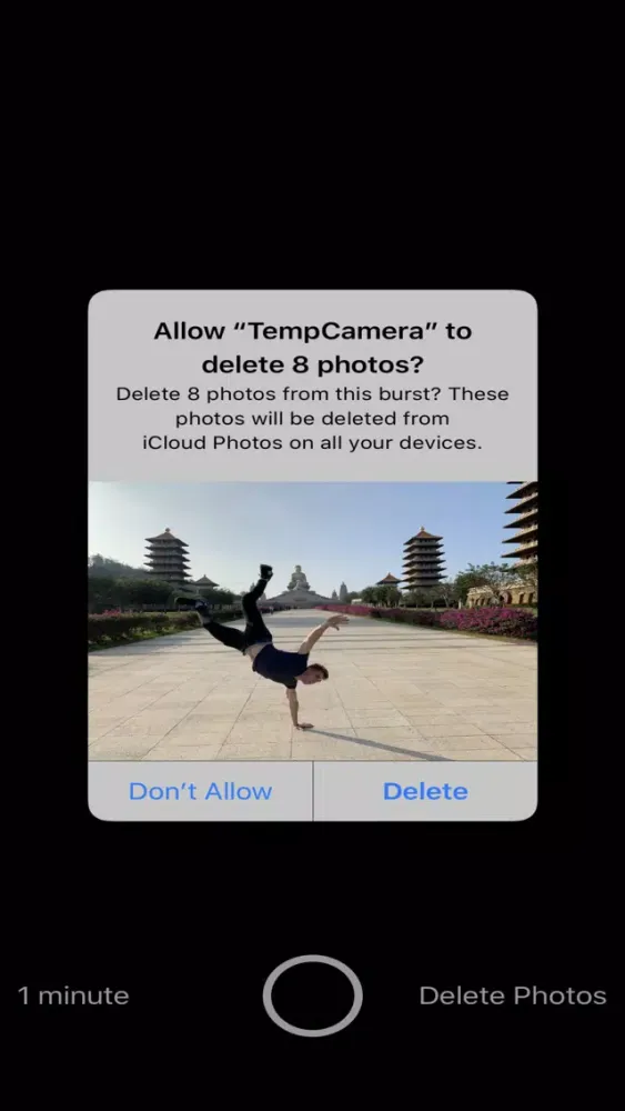 Скриншоты TempCamera