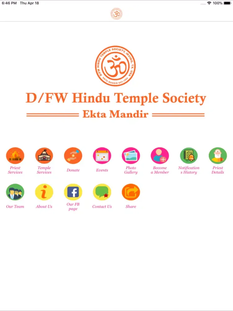 Screenshot di DFW Hindu Temple iPad 
