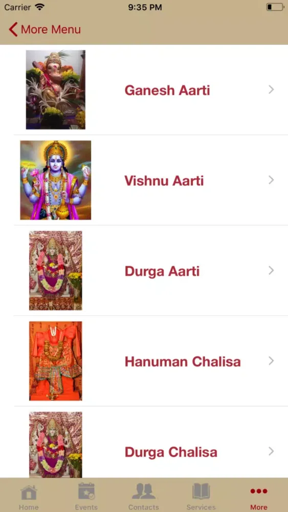 Screenshot di DFW Hindu Temple