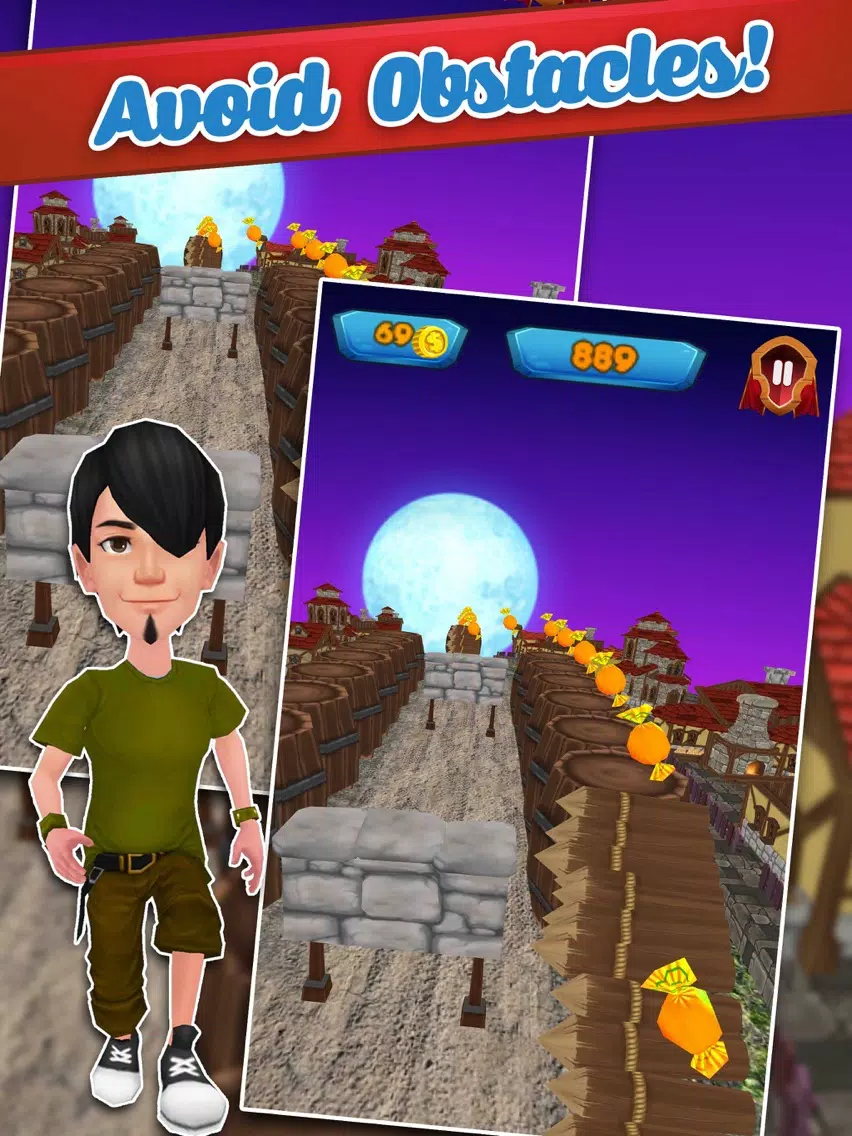 Super Hero Deadly Village Run iPad 应用截图
