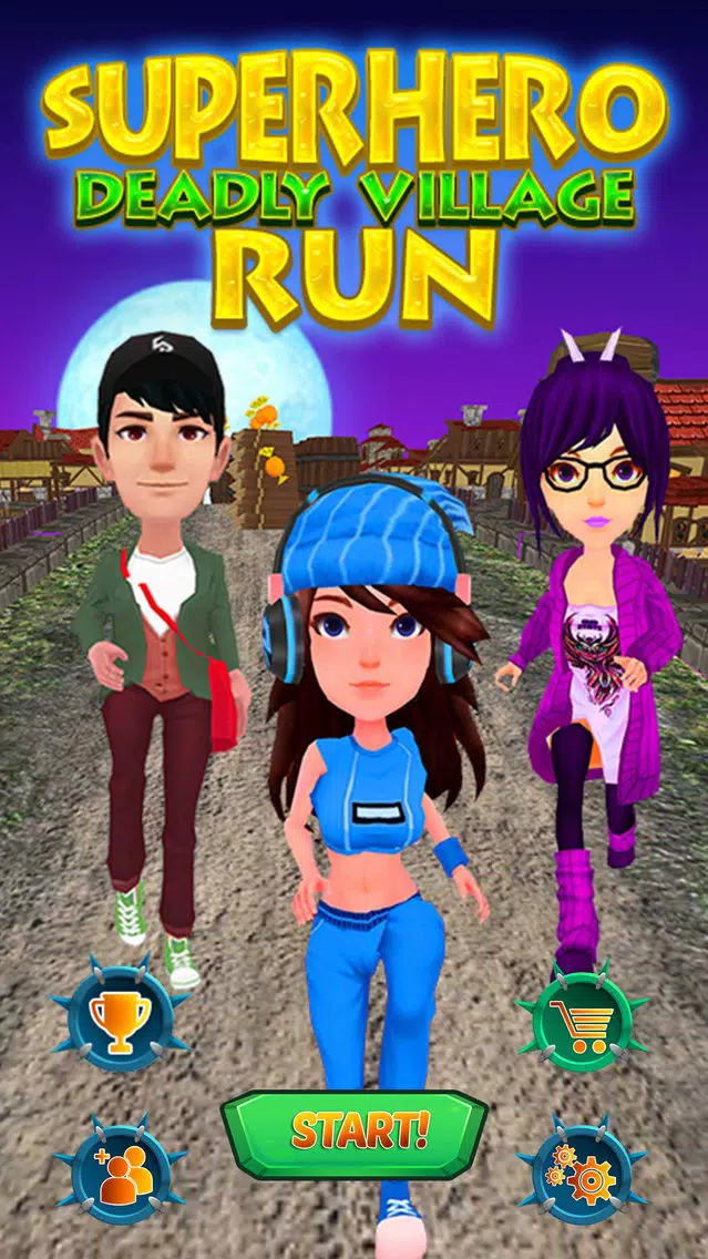 Super Hero Deadly Village Run应用截图