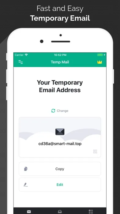 Ảnh chụp màn hình của Temp Mail - Temporary Email