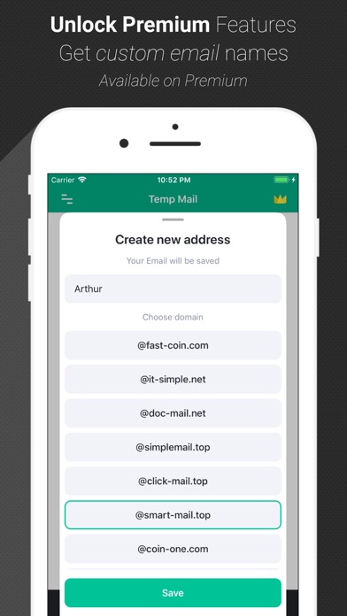 Скриншоты Temp Mail - Temporary Email