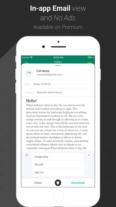 Ảnh chụp màn hình của Temp Mail - Temporary Email