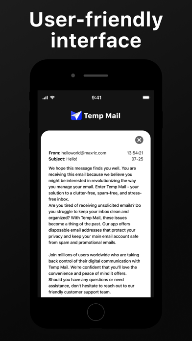 Temporary Mail: Temp Email स्क्रीनशॉट