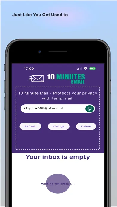 10 Minute Mail - Temp Mail Screenshots