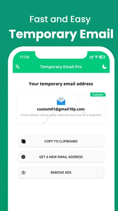 Temporary Email Pro স্ক্রিনশট