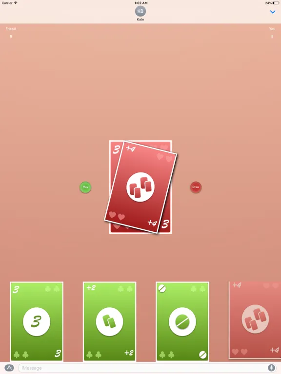 Ảnh chụp màn hình của Crazy 8 for iMessage iPad 